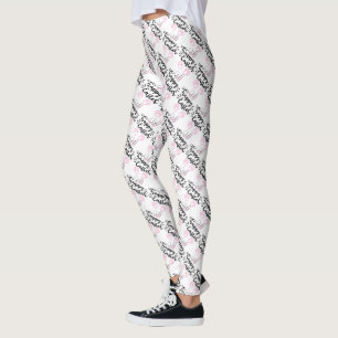 Happy Easter, Bunny Ears and Feet Typography  Leggings