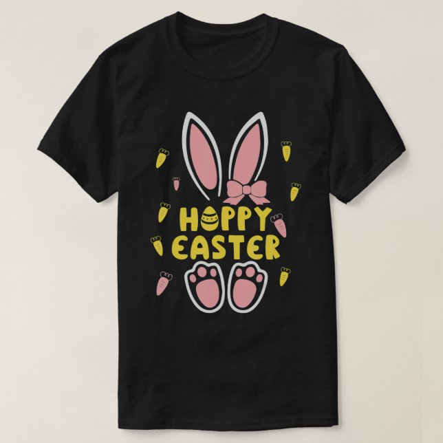 Happy Easter Bunny Ears Clothes For Women Men East T-Shirt (Design Front)