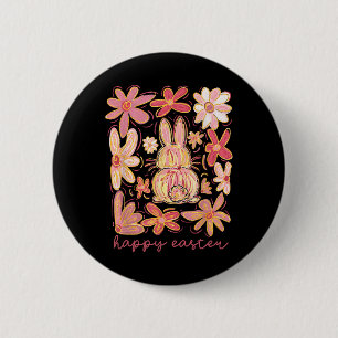 Happy Easter Bunny Easter Egg Hunt Squad Easter Wo 6 Cm Round Badge