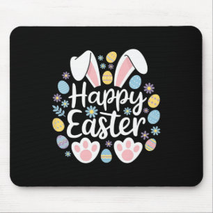 Happy Easter Bunny Easter Egg Hunt Squad Easter Wo Mouse Mat