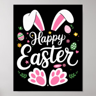 Happy Easter Bunny Easter Egg Hunt Squad Easter Wo Poster