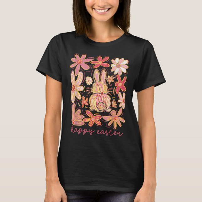 Happy Easter Bunny Easter Egg Hunt Squad Easter Wo T-Shirt (Front)