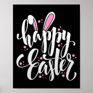 Happy Easter Bunny Easter Eggs Easter Rabbit _1 Poster