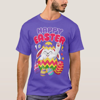 Happy Easter Bunny Easter Eggs  T-Shirt