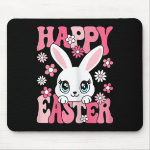 Happy Easter Bunny Easter Rabbit Women Girls Kids Mouse Mat