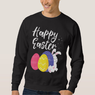 Happy Easter Bunny Egg Basket 1 Sweatshirt