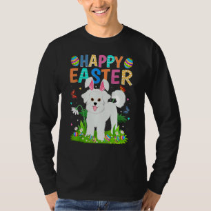Happy Easter Bunny Egg Bichon Frise Dog Easter Su T-Shirt