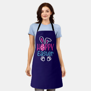 Happy Easter Bunny Egg Cute Spring Design Apron