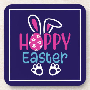Happy Easter Bunny Egg Cute Spring Design Coaster