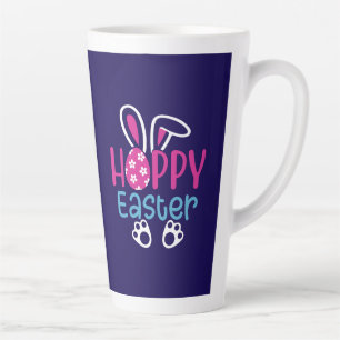 Happy Easter Bunny Egg Cute Spring Design Latte Mug