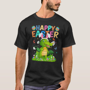 Happy Easter Bunny Egg Funny Alligator Easter Sund T-Shirt