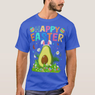 Happy Easter Bunny Egg Funny Avocado Easter Sunday T-Shirt