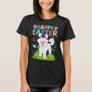 Happy Easter Bunny Egg Funny Bichon Frise Dog East T-Shirt