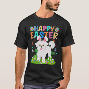 Happy Easter Bunny Egg Funny Bichon Frise Dog East T-Shirt