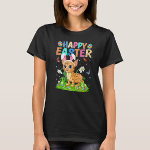 Happy Easter Bunny Egg Funny Bobcat Easter Sunday T-Shirt