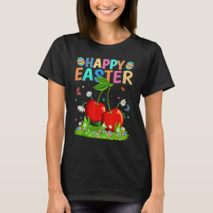 Happy Easter Bunny Egg Funny Cherry Easter Sunday T-Shirt