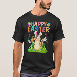 Happy Easter Bunny Egg Funny Chipmunk Easter Sunda T-Shirt