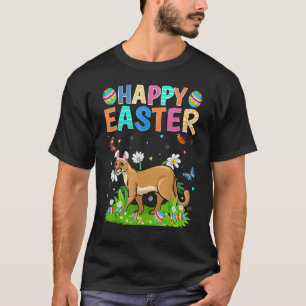 Happy Easter Bunny Egg Funny Cougar Easter Sunday T-Shirt