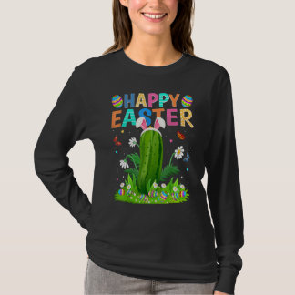 Happy Easter Bunny Egg Funny Cucumber Easter Sunda T-Shirt