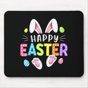 Happy Easter Bunny Egg Funny for Kids Boy Girl Mouse Mat