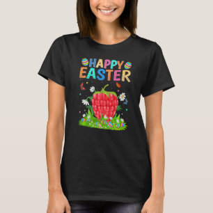 Happy Easter Bunny Egg Funny Raspberry Easter Sund T-Shirt