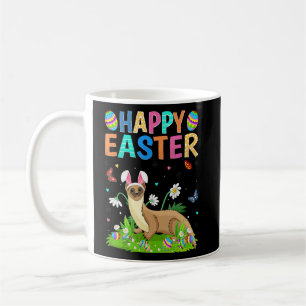 Happy Easter Bunny Egg Funny Weasel Easter Sunday  Coffee Mug