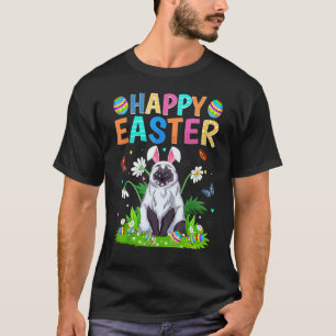Happy Easter Bunny Egg  Himalayan Cat Easter Sunda T-Shirt
