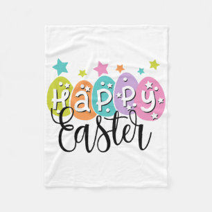 Happy Easter Bunny Egg Hunt Easter Day Shirt Famil Fleece Blanket