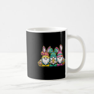 Happy Easter Bunny Egg Hunting And Bysket Gnome Ea Coffee Mug