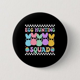Happy Easter Bunny Egg Hunting Squad Crew Family B 6 Cm Round Badge