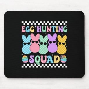 Happy Easter Bunny Egg Hunting Squad Crew Family B Mouse Mat