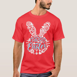 Happy Easter Bunny Face Men Women Kids Easter Cute T-Shirt