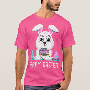 Happy Easter Bunny Gaming Controller Eggs Video Ga T-Shirt