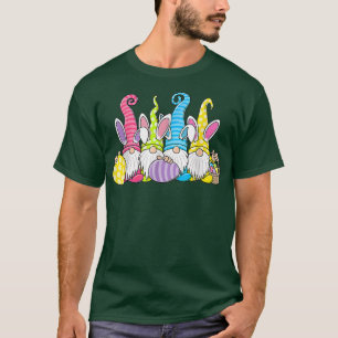 Happy Easter Bunny Gnome Easter Eggs Hunting Cute  T-Shirt