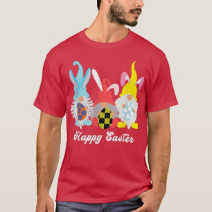 Happy Easter Bunny Gnome Hug Eggs T-Shirt