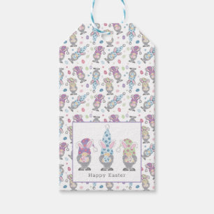 Happy Easter Bunny Gnomes Gift Tags
