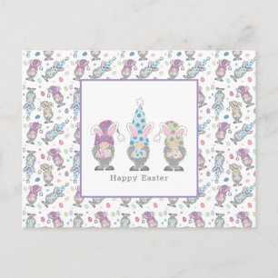 Happy Easter Bunny Gnomes Postcard