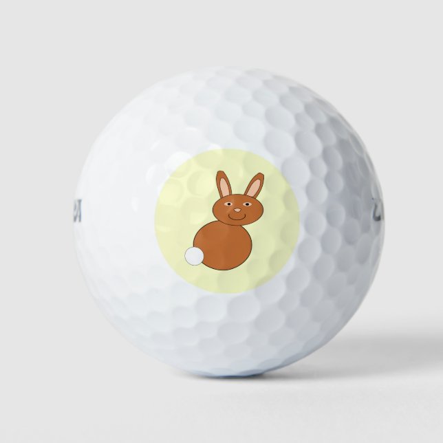 Happy Easter Bunny Golf Ball (Front)