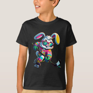 Happy Easter Bunny Hockey Rabbit Men Women Kid (1) T-Shirt