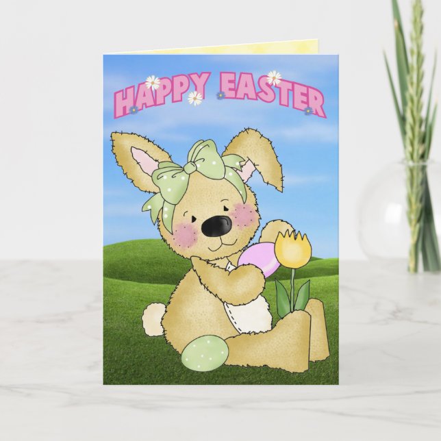 Happy Easter Bunny Holiday Card (Front)