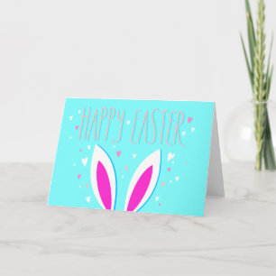 happy easter bunny holiday card