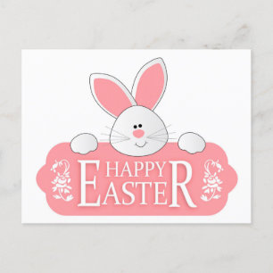 Happy Easter Bunny Holiday Postcard