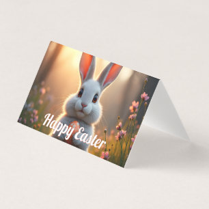 Happy Easter Bunny in the Magic of Spring
