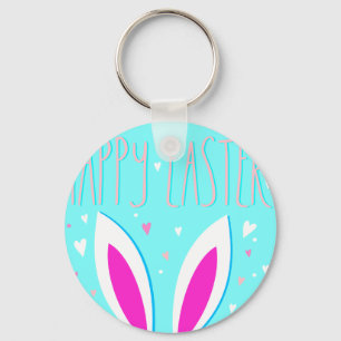 happy easter bunny key ring
