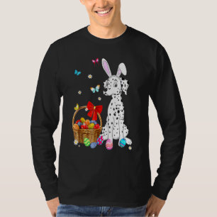 Happy Easter Bunny Llama Bringing Easter Egg Baske T-Shirt