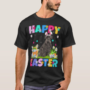 Happy Easter Bunny Miniature Schnauzer Dog Easter T-Shirt