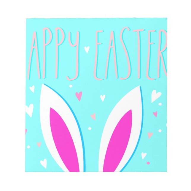 happy easter bunny notepad (Front)