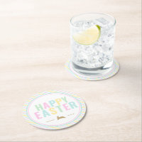 Happy Easter Bunny Pastel Stripe