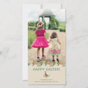 Happy Easter Bunny Photo Card