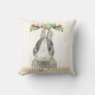 Happy Easter, Bunny Pillow